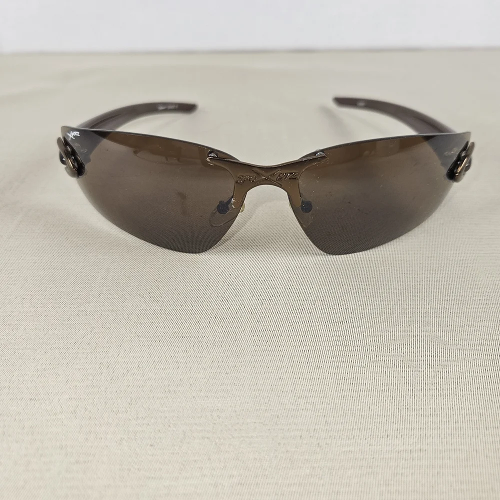 Brown Rimless Men's Sunglasses